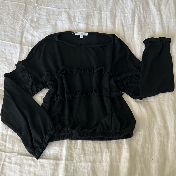 American Eagle Don’t ask why Ruffled top - Picture 1 of 5